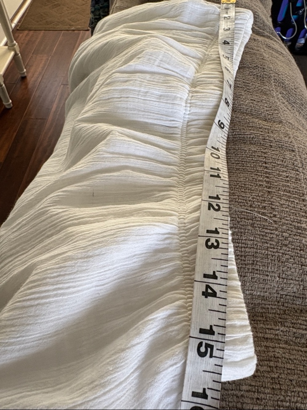 Alfred Dunner White Lined Gauze Maxi Skirt - Picture 6 of 8